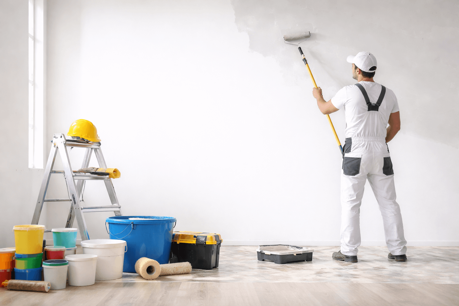 Profissionais da MK Reformas realizando reformas e serviços elétricos em Curitiba